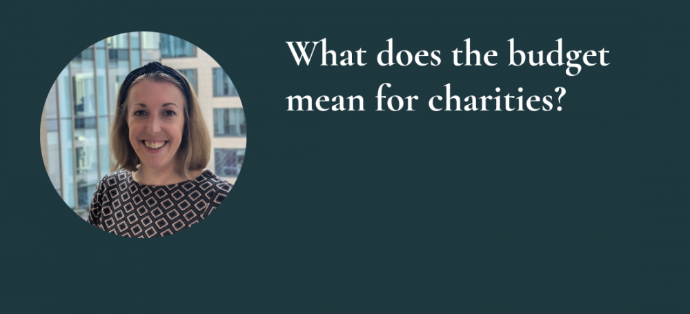 What does the budget mean for charities?